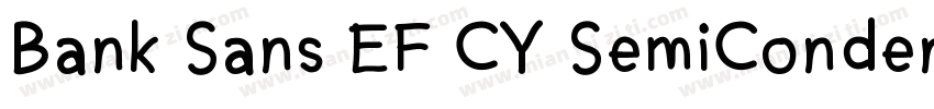 Bank Sans EF CY SemiCondensed Bold字体转换